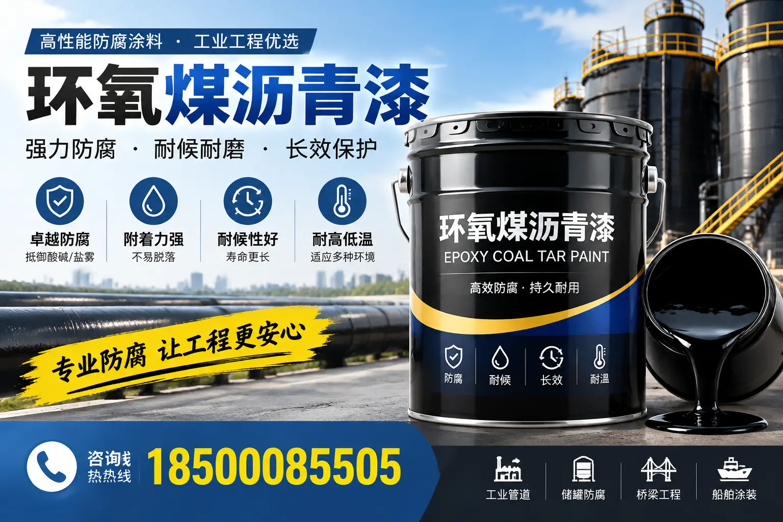 环氧煤沥青漆的施工方法与注意事项，确保在佳木斯顺利完成
